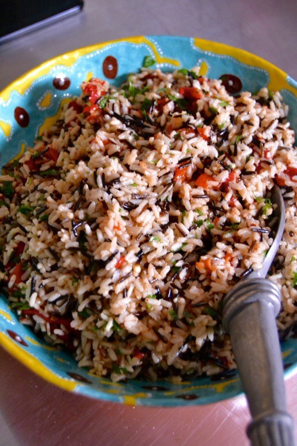 Салат из трех видов риса – кулинарный рецепт