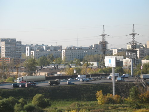 вид на МКАД с балкона (можно разглядеть Останкинскую башню) Сандринья
