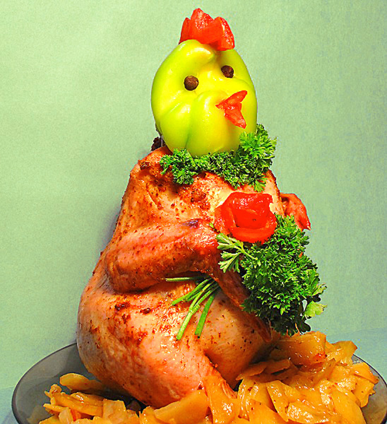 Детские рецепты с курицей. Украсить курицу. Красивые блюда из курицы. Украшение курицы на праздничный стол. Украшение фаршированной курицы.