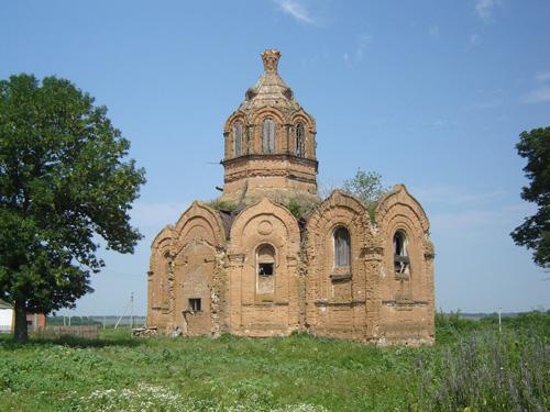 Разрушенный в 30-40х годах храм в селе Коренское, Курской области. Sunny_orange