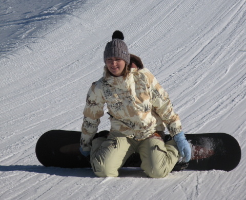 Катание на сноуборде дает отличную нагрузку на ноги!! Кaтеринка