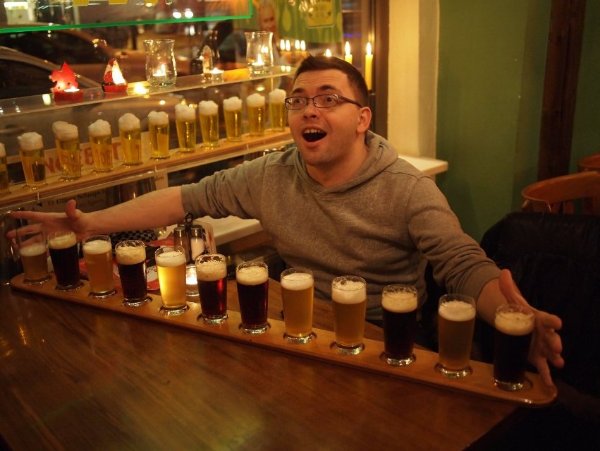 Попить в Германию пивка, поеду я наверняка.
А "метр пива" заказать - чтоб наяву, а не мечтать!  патиссон