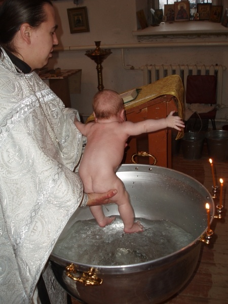 Крещение сынишки. Ему 3 месяца. Black_widow