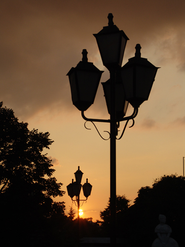 Московские фонари на закате. Jоan