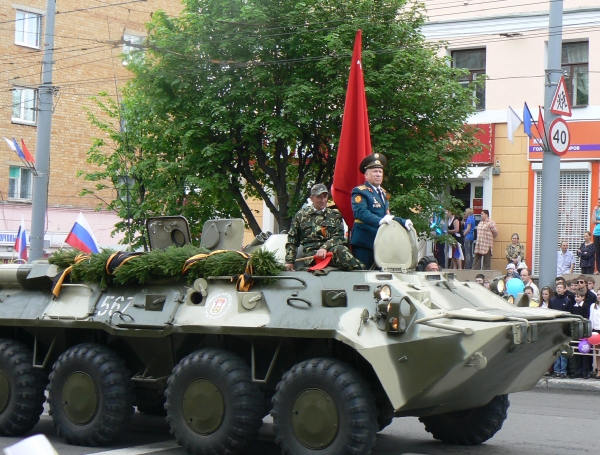 Парад Победы в городе Брянск Сёмочка