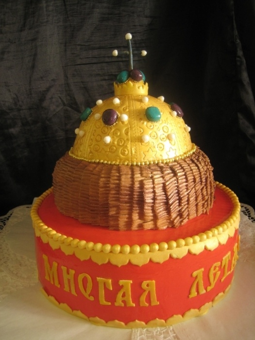 Фото торт шапка мономаха