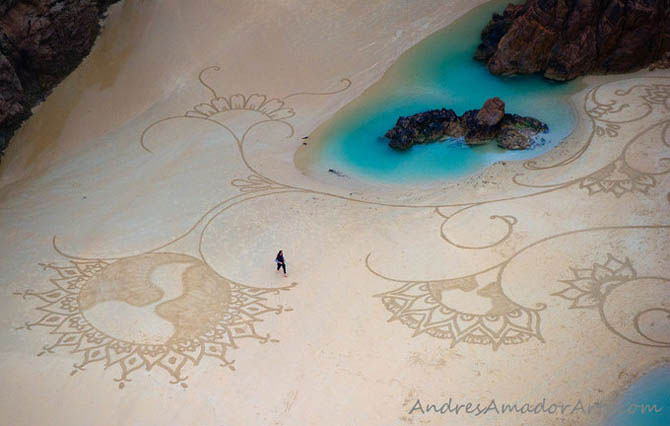 Картины на песчаных берегах