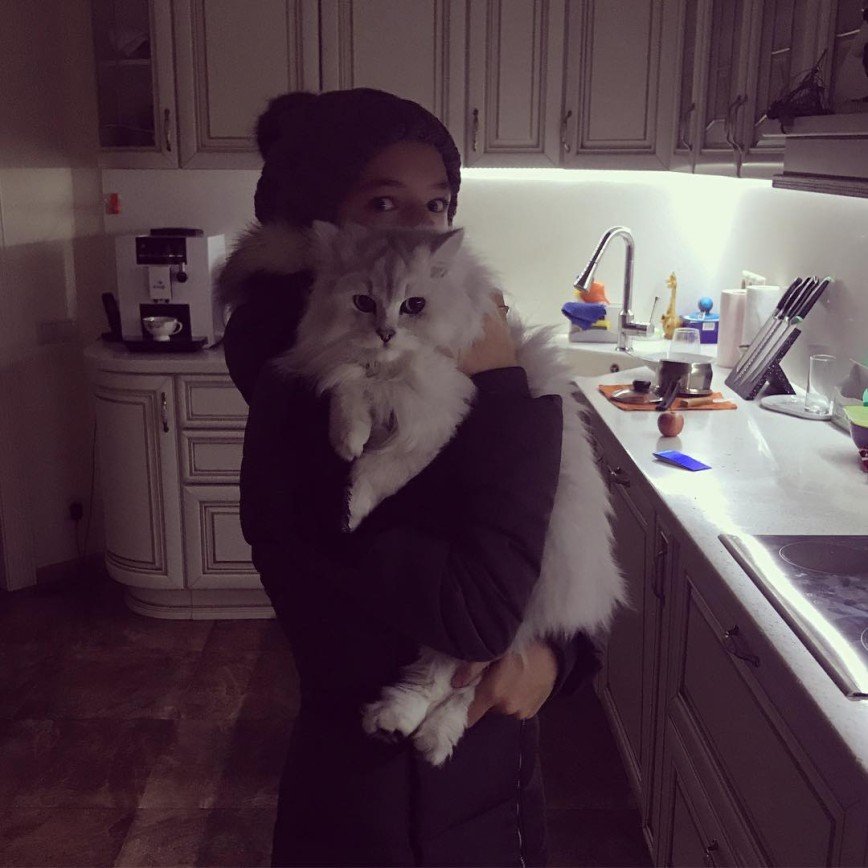 Анастасия Волочква сравнивает свою дочь с животным