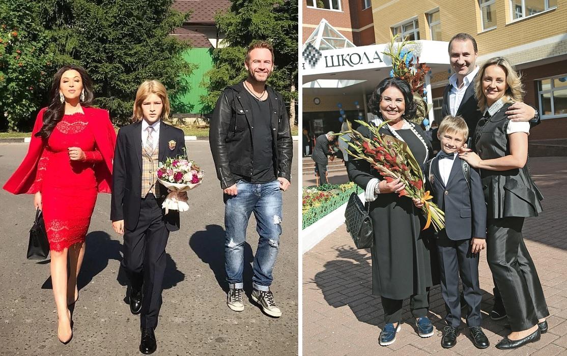 Ирина Дубцова с сыном и бывшим мужем, Надежда Бабкина с детьми и внуком 
