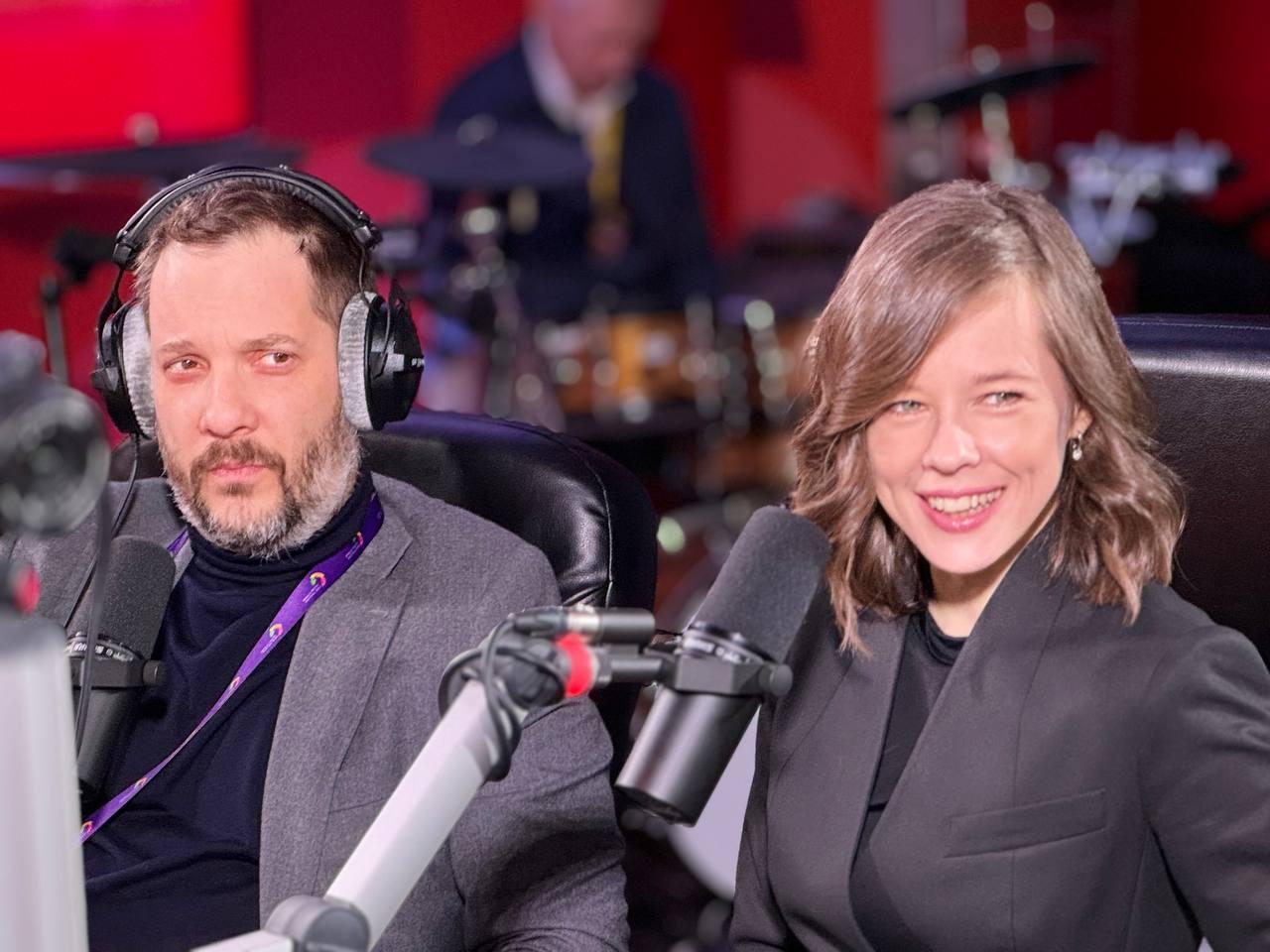 Александр Цыпкин и Катерина Шпица в мультиформатной студии ГПМ Радио