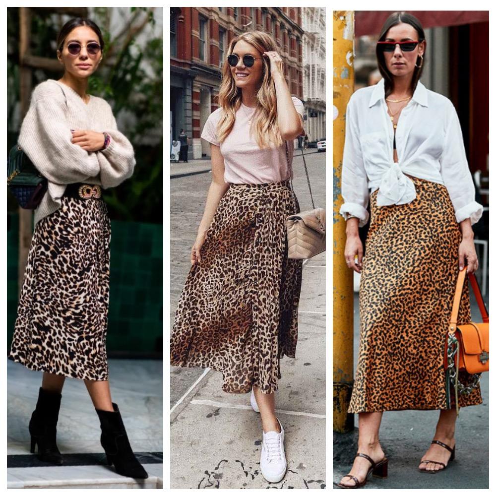 Как носить юбку с леопардовым принтом: лучшие референсы от стилиста