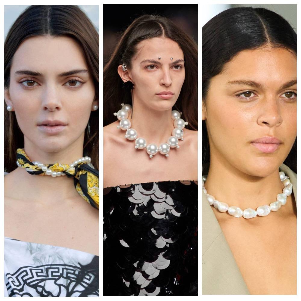 Стилисты Versace нашли интересный способ носить жемчуг 