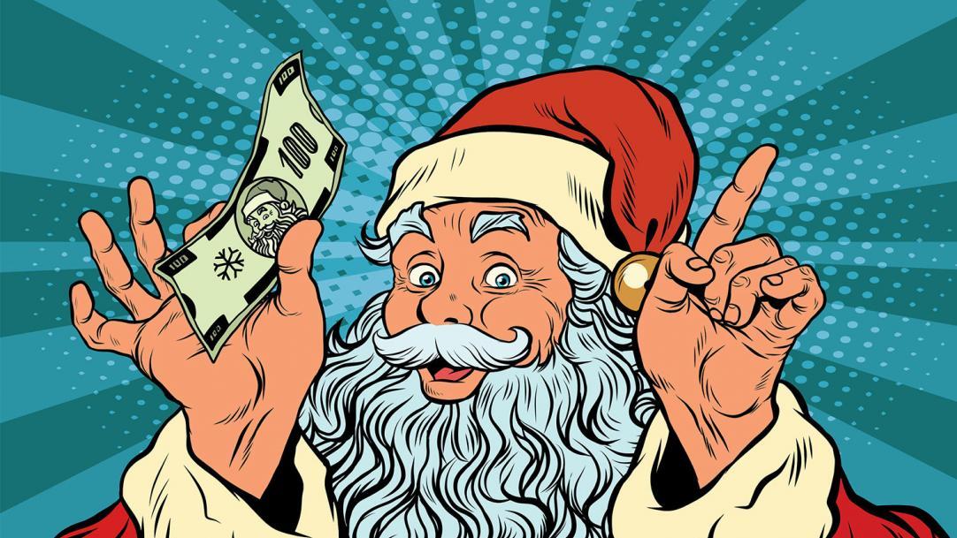Деду Морозу в новогодние праздники предлагают от 35 до 150 тысяч рублей