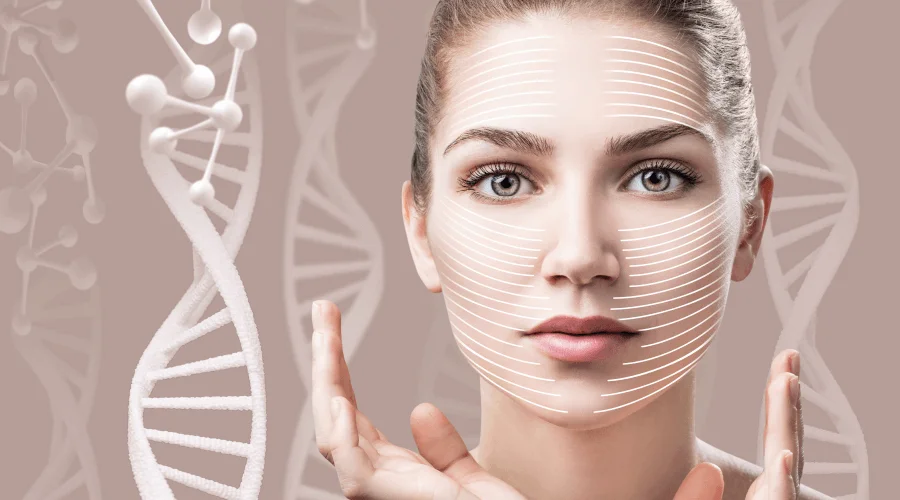 По генетическому тесту в косметологии определяют гликирование, фотостарение, выработку коллагена и белка, получают полную информацию о свойствах кожи