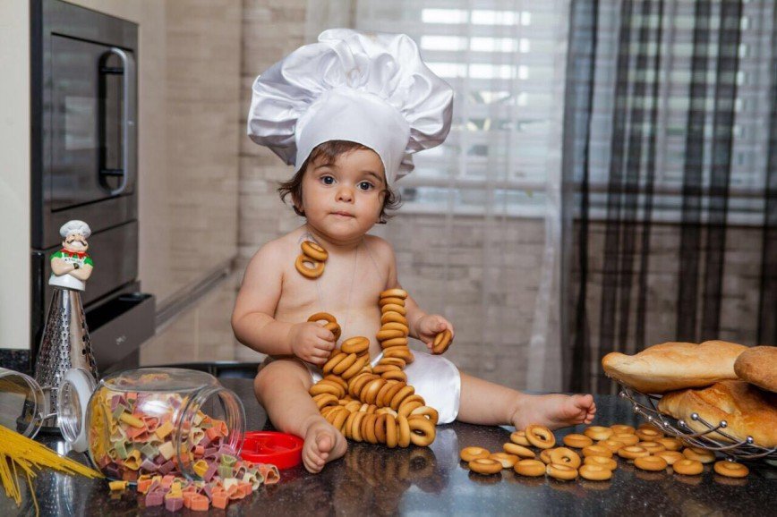Самый маленький пекарь и любитель душистого хлебушка - наш племянник Eleonoras