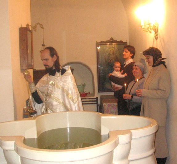 Крещение Ксю в Храме Живоначальной Троицы в Останкино SimaN