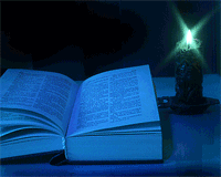 Натюрморт со свечой и волшебной книгой... Яшмолочка