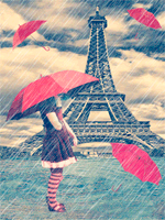 А в Париже дождь… С самого утра, а в Париже дождь… Я иду одна...(с) Яшмолочка