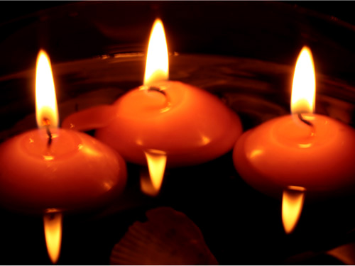 Плавающие свечи Oльгиня