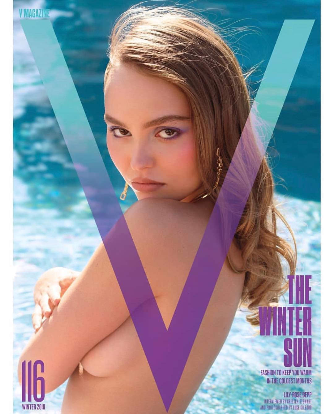 Лили Роуз Депп на обложке журнала V Magazine