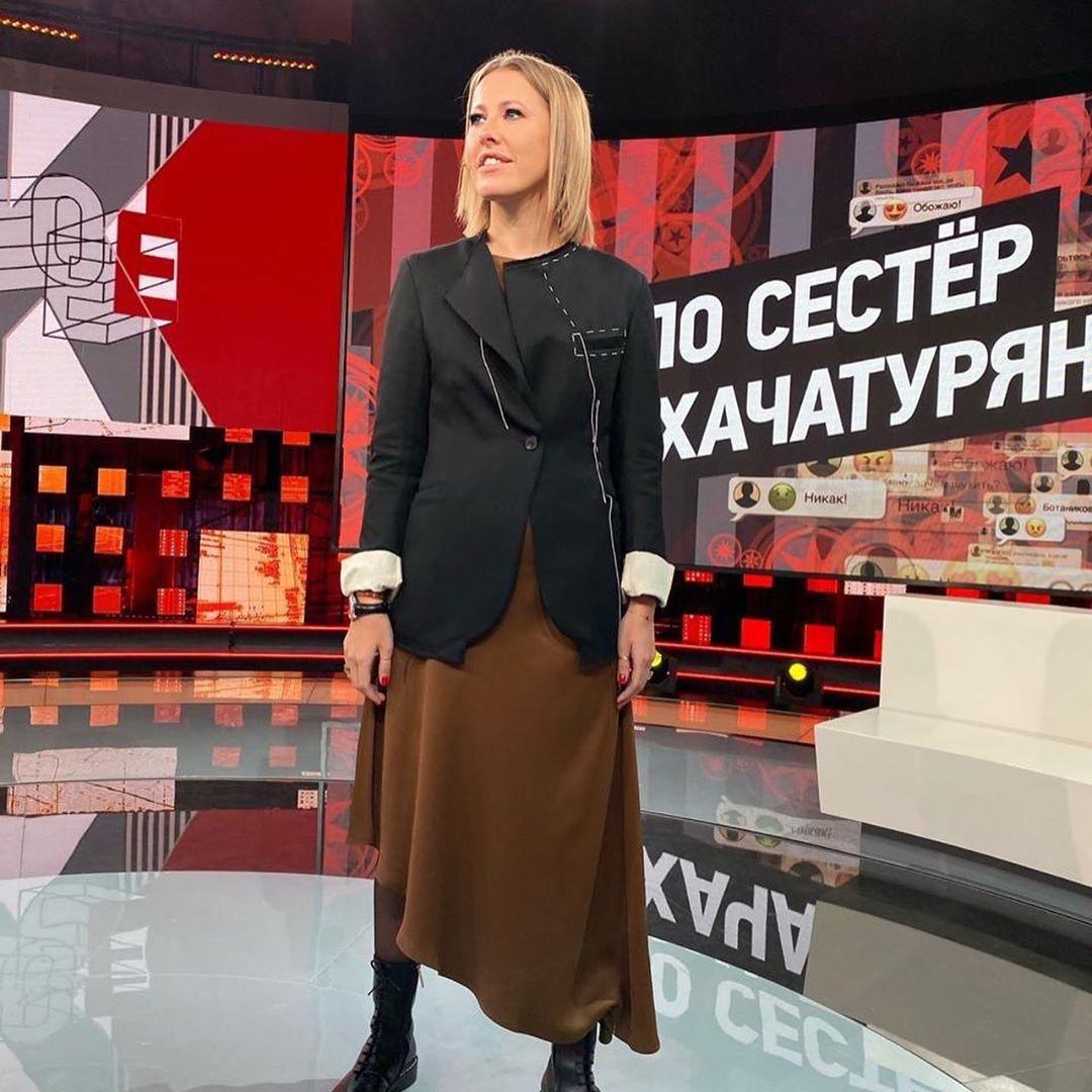 Ксения Собчак на Первом канале