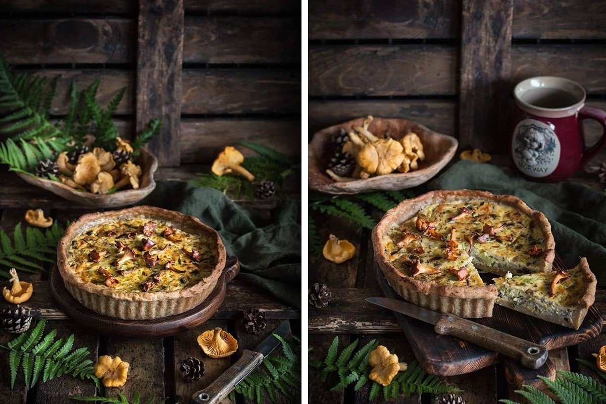 Картофельный пирог с лесными грибами от Анжелики Зоркиной