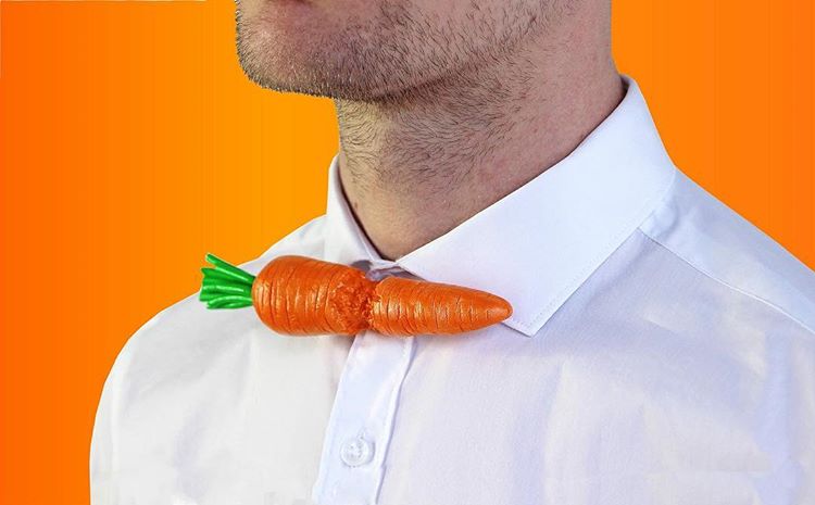 Галстук морковка
