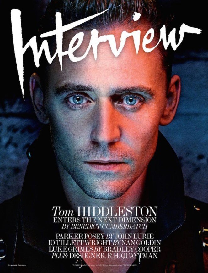 Том Хиддлстон на обложке Interview Magazine
