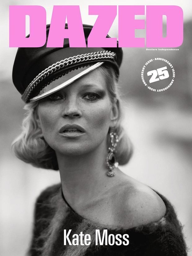 Кейт Мосс в юбилейном выпуске Dazed Magazine
